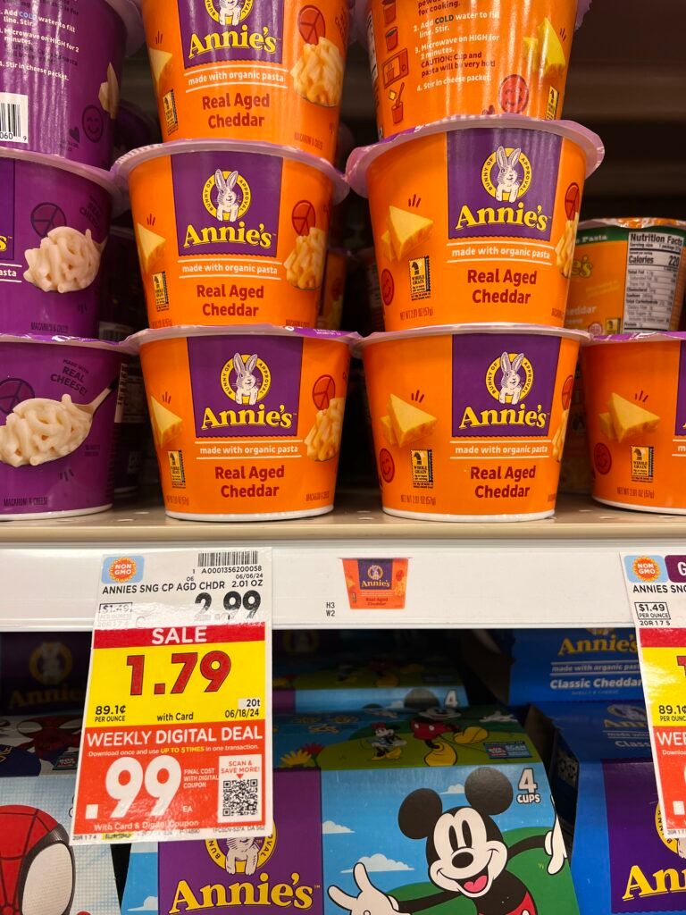 annie's mac and chees kroger shelf image (1)