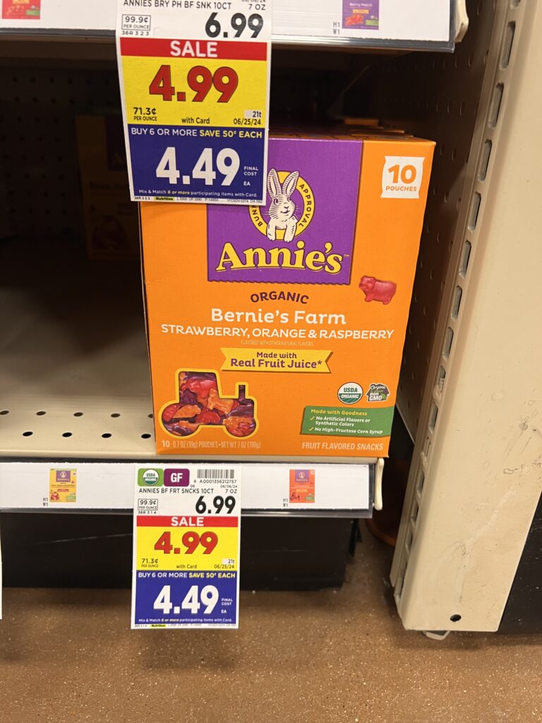annie's snacks kroger shelf image (1)
