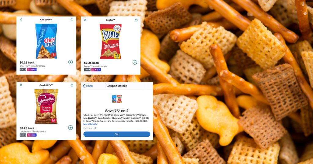 chex mix, gardettos and bugles ib digital