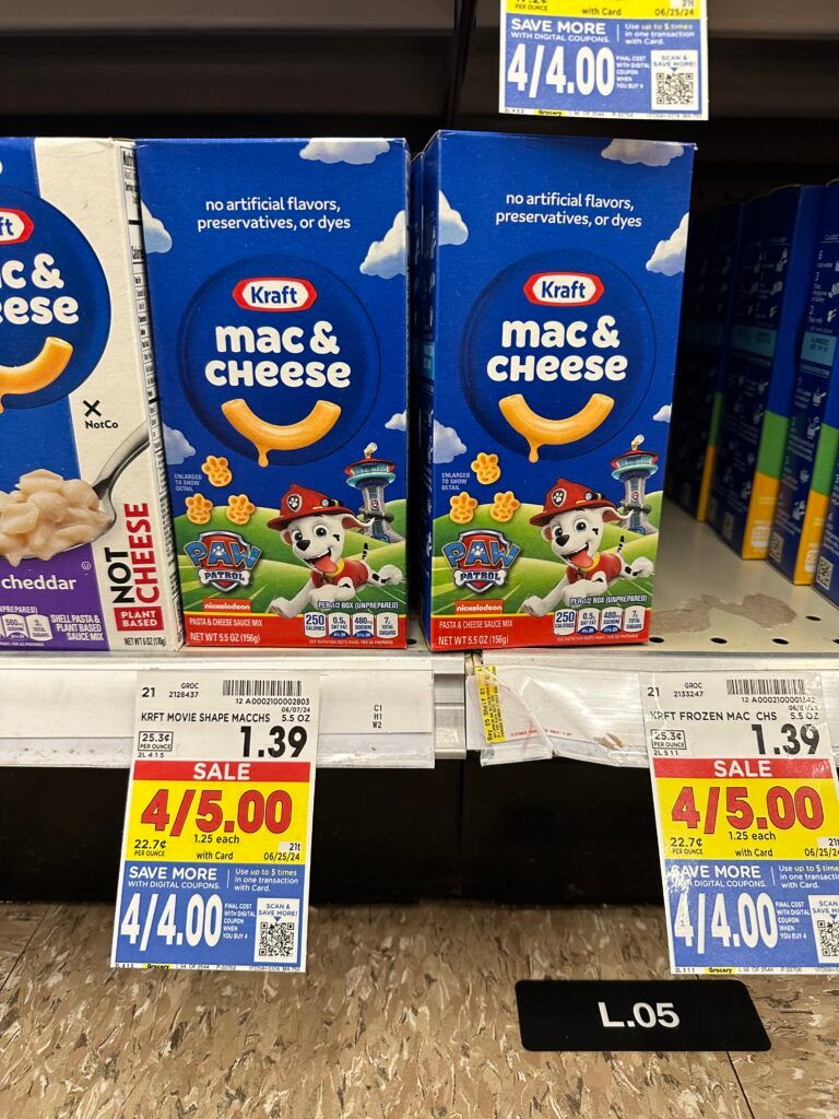 kraft mac and cheese kroger shelf image (1)