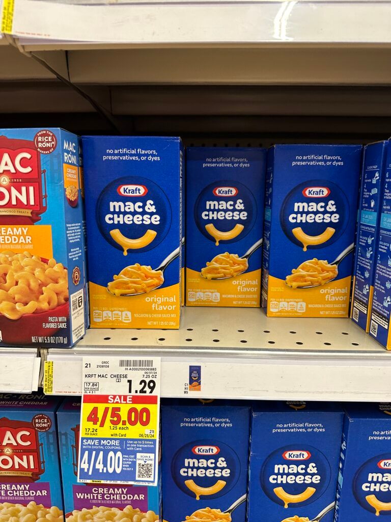 kraft mac and cheese kroger shelf image (1)