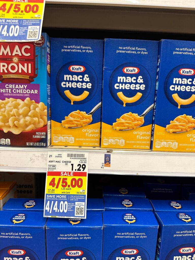 kraft mac and cheese kroger shelf image (1)