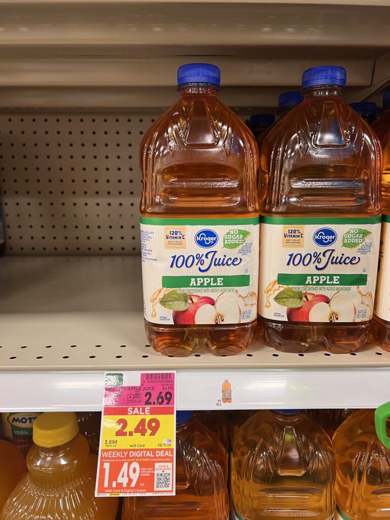 kroger apple juice shelf image (1)