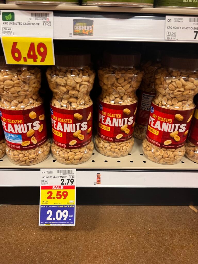 kroger peanuts shelf image (1)