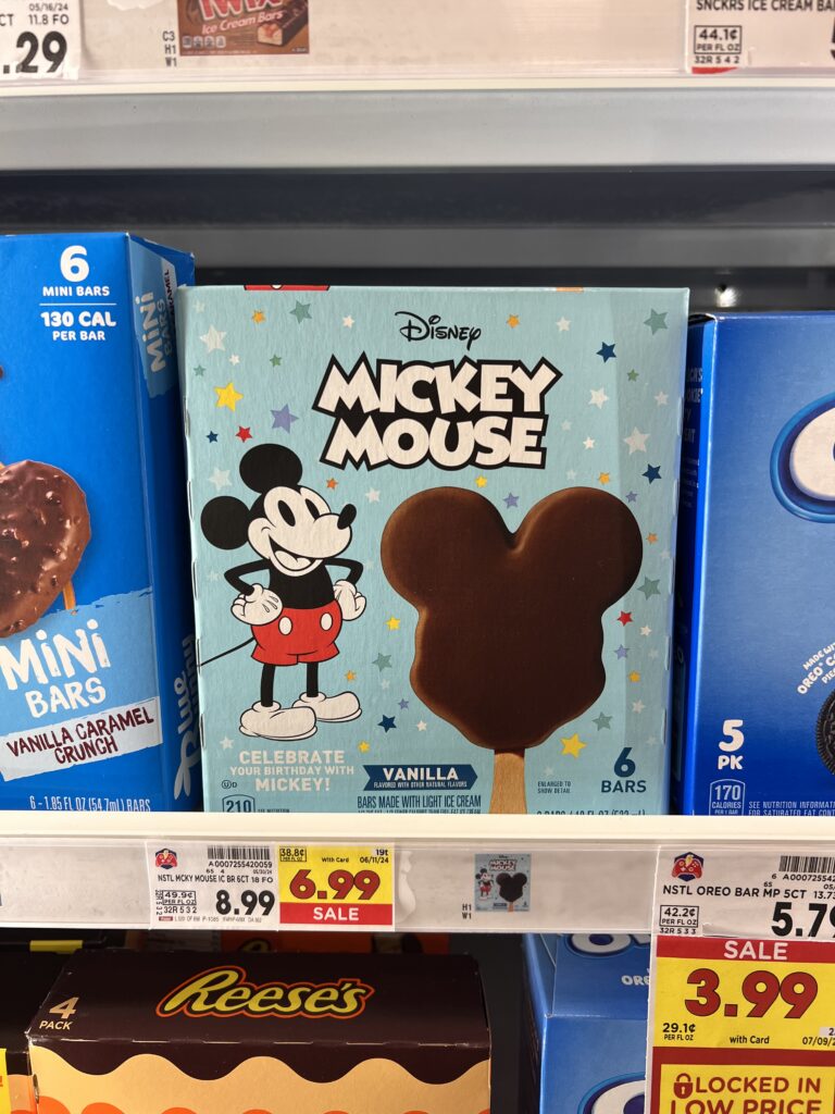 mickey mouse ice cream kroger shelf image