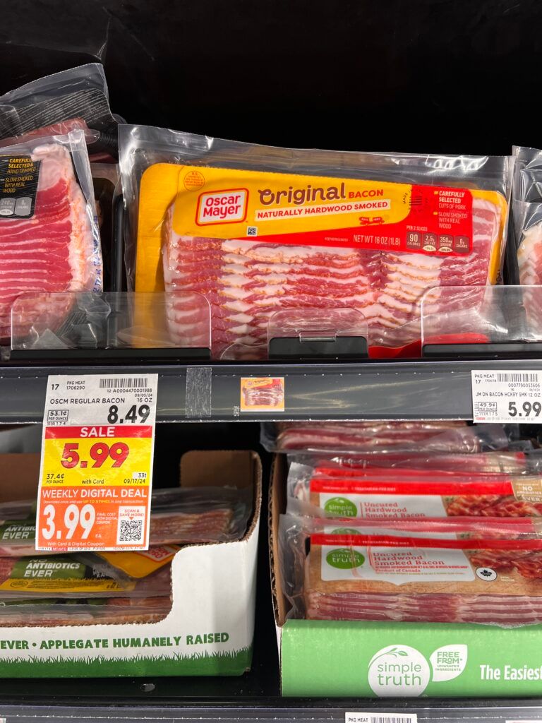 oscar mayer bacon kroger shelf image (1)