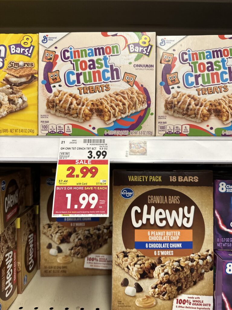 GM cereal bars kroger shelf image (1)