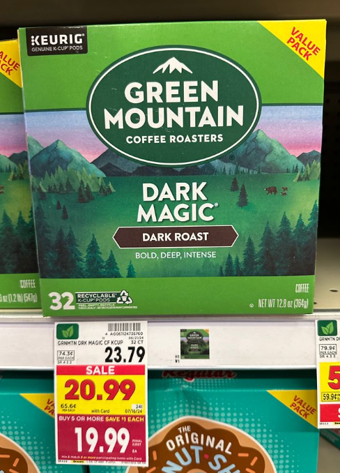 Green Mountain Coffee Kroger Shelf Image