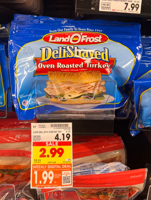 Land O Frost Deli Shaved Lunch Meat Kroger Shelf Image