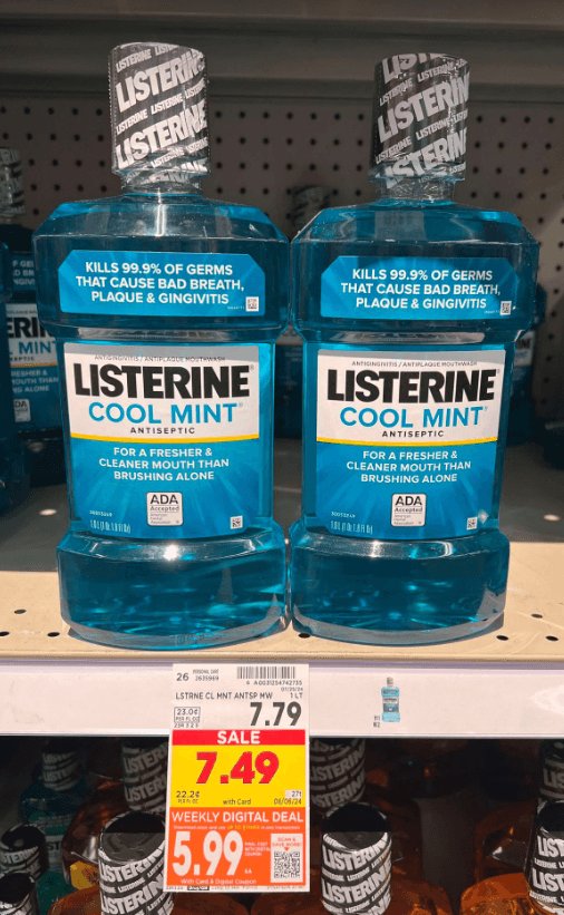 Listerine Mouthwash Kroger Shelf Image3