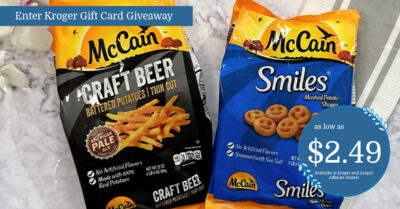 McCain Craft Beer Potatoes and Smiles Mashed Potato Shapes Kroger Krazy