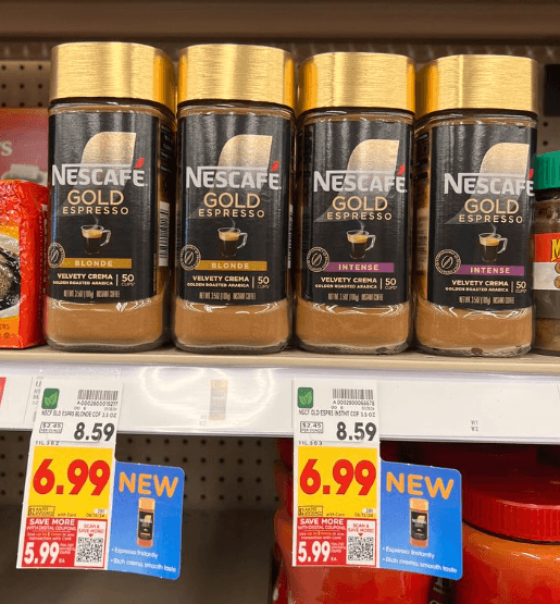 Nescafe Instant Coffee Kroger Shelf Image