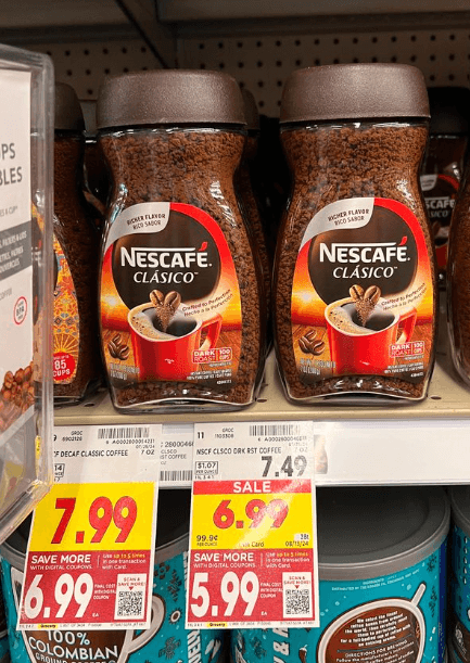 Nescafe Instant Coffee Kroger Shelf Image