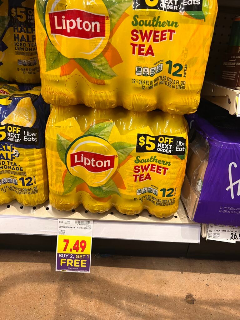 Lipton Tea Kroger Shelf Image