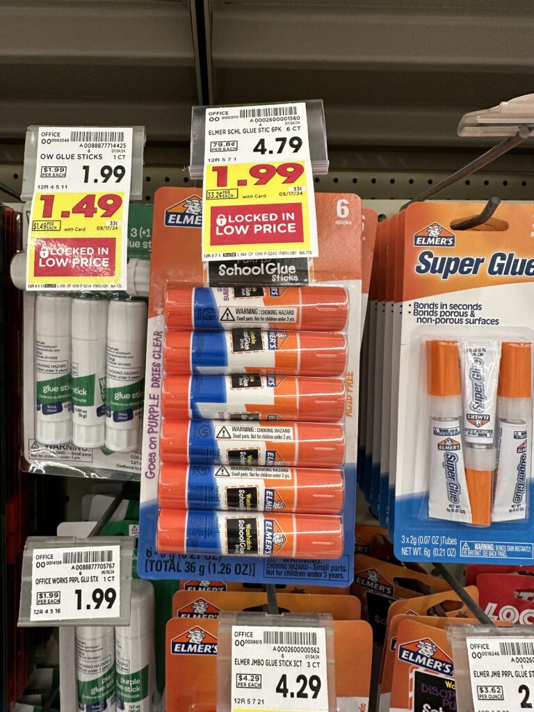 elmers gluesticks kroger shelf image