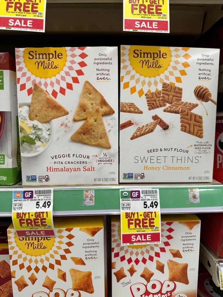 Simple Mills Snacks Kroger Shelf Image