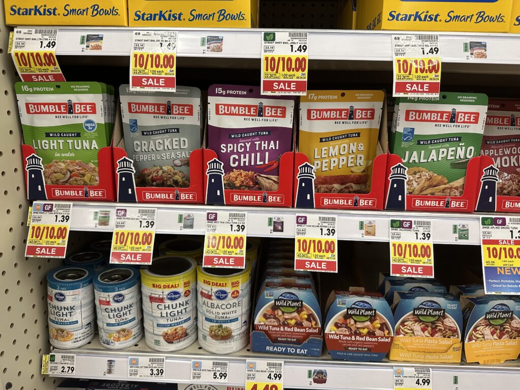 bumblebee tuna kroger shelf image (1)