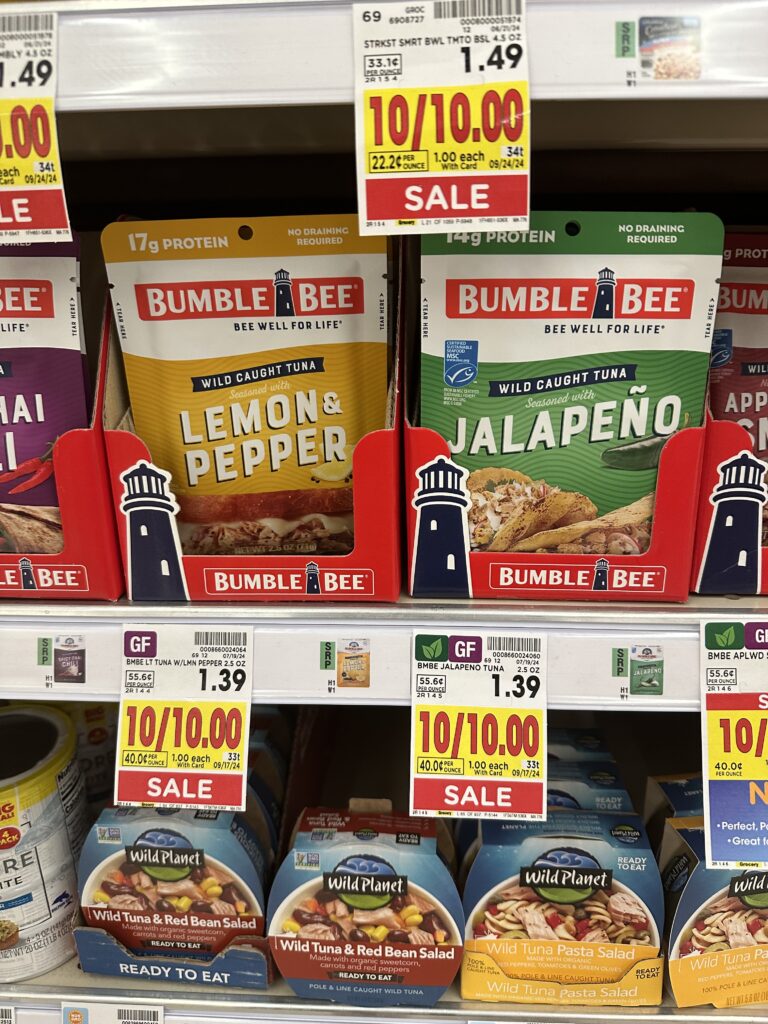 bumblebee tuna kroger shelf image (1)