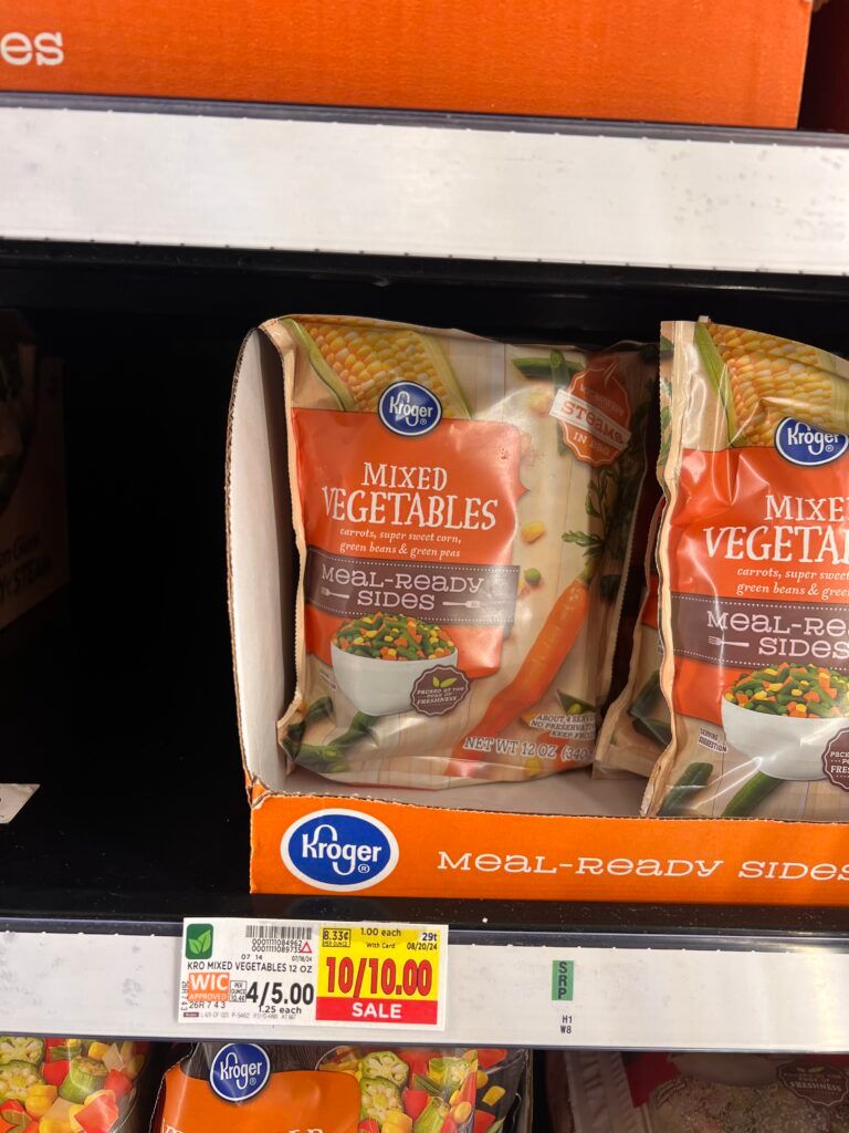 kroger frozen veggies shelf image (1)