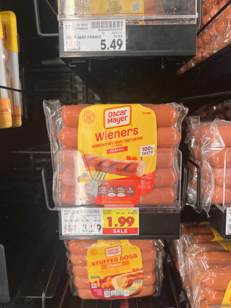 oscar mayer hot dogs kroger shelf image (1)