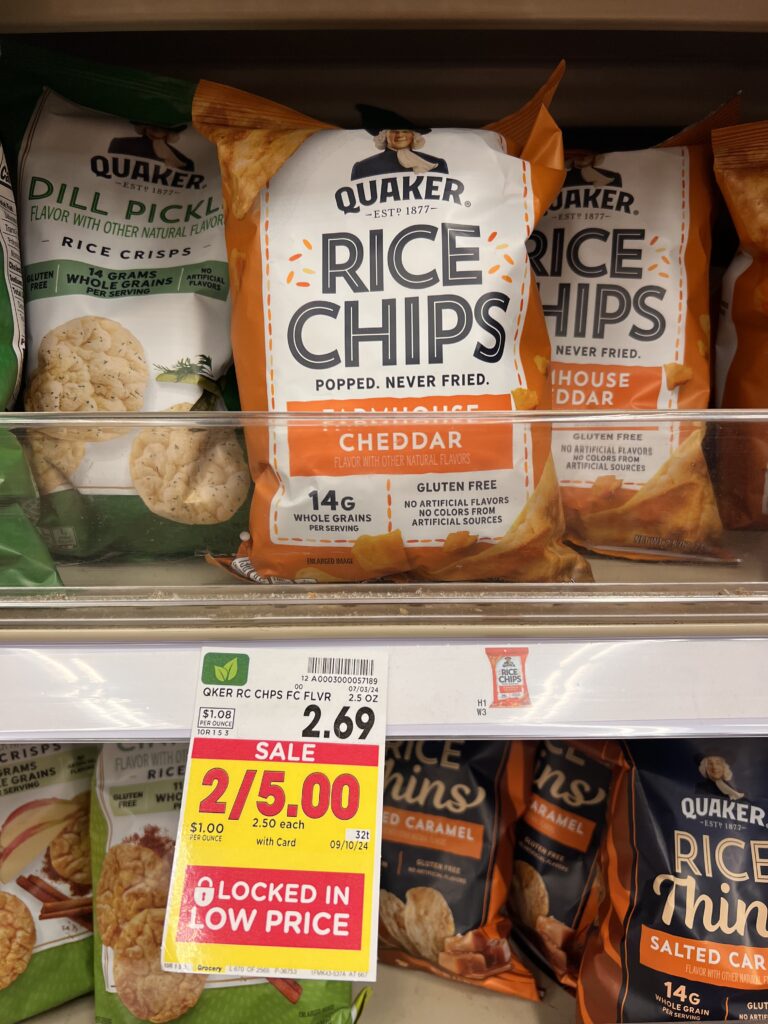 quaker rice snacks kroger shelf image (1)
