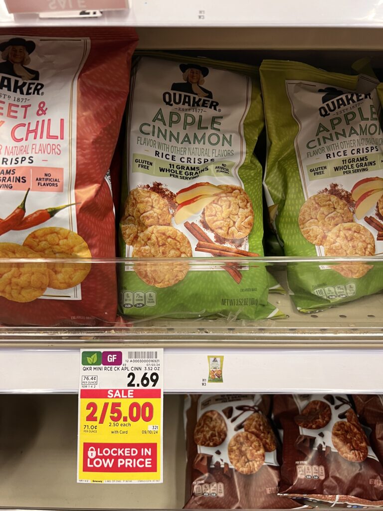 quaker rice snacks kroger shelf image (1)