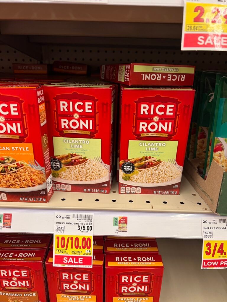 rice and pasta roni kroger shelf image (2)