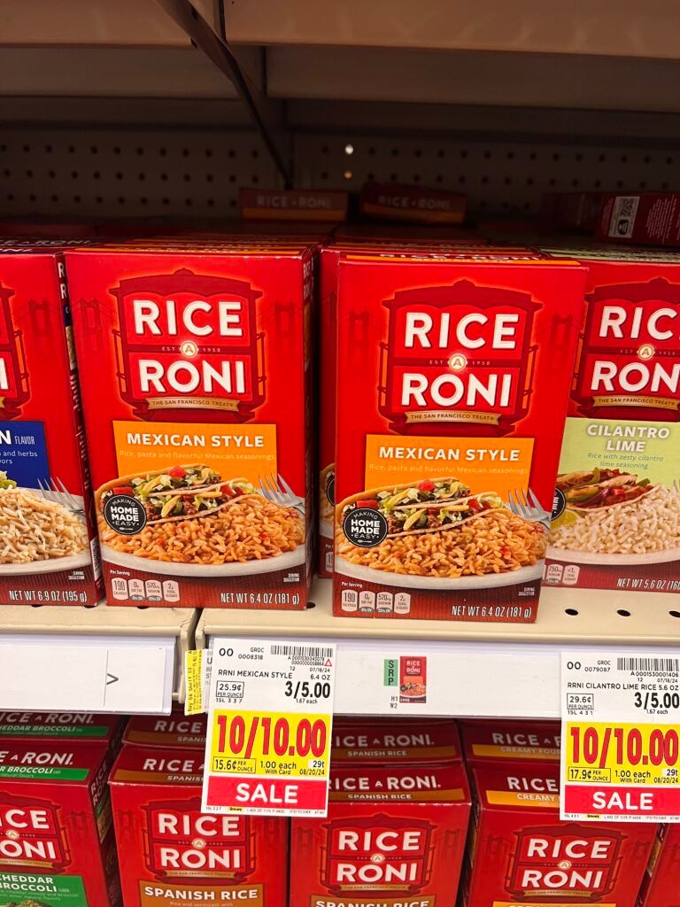 rice and pasta roni kroger shelf image (2)