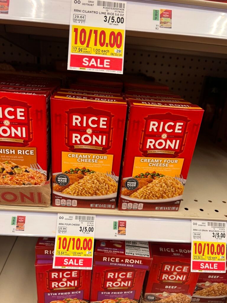 rice and pasta roni kroger shelf image (2)