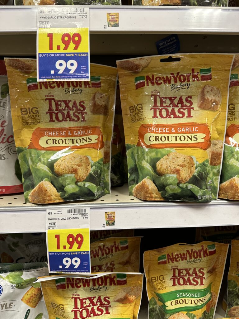 new york bakery croutons kroger shelf Image