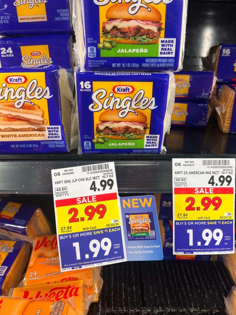 kraft cheese singles kroger shelf image