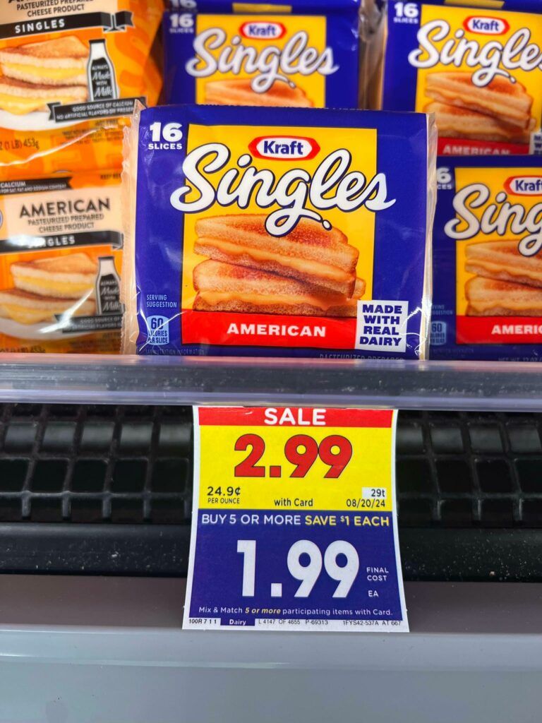 kraft cheese singles kroger shelf image