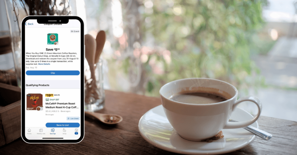 Green Mountain, Donut House and McCafe Coffee kroger digital coupon