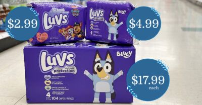 Luvs Diapers Bluey and Paw Patrol Kroger Krazy