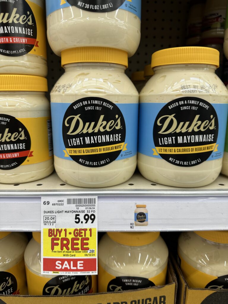 Duke's Mayo Kroger Shelf Image