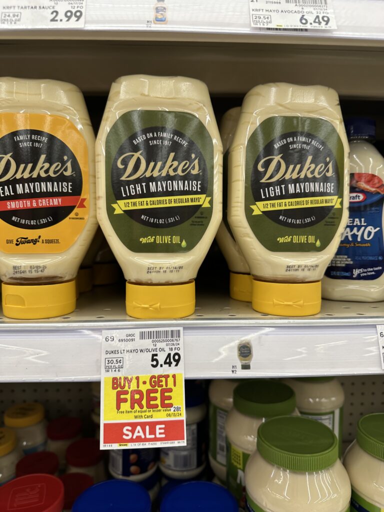 Duke's Mayo Kroger Shelf Image