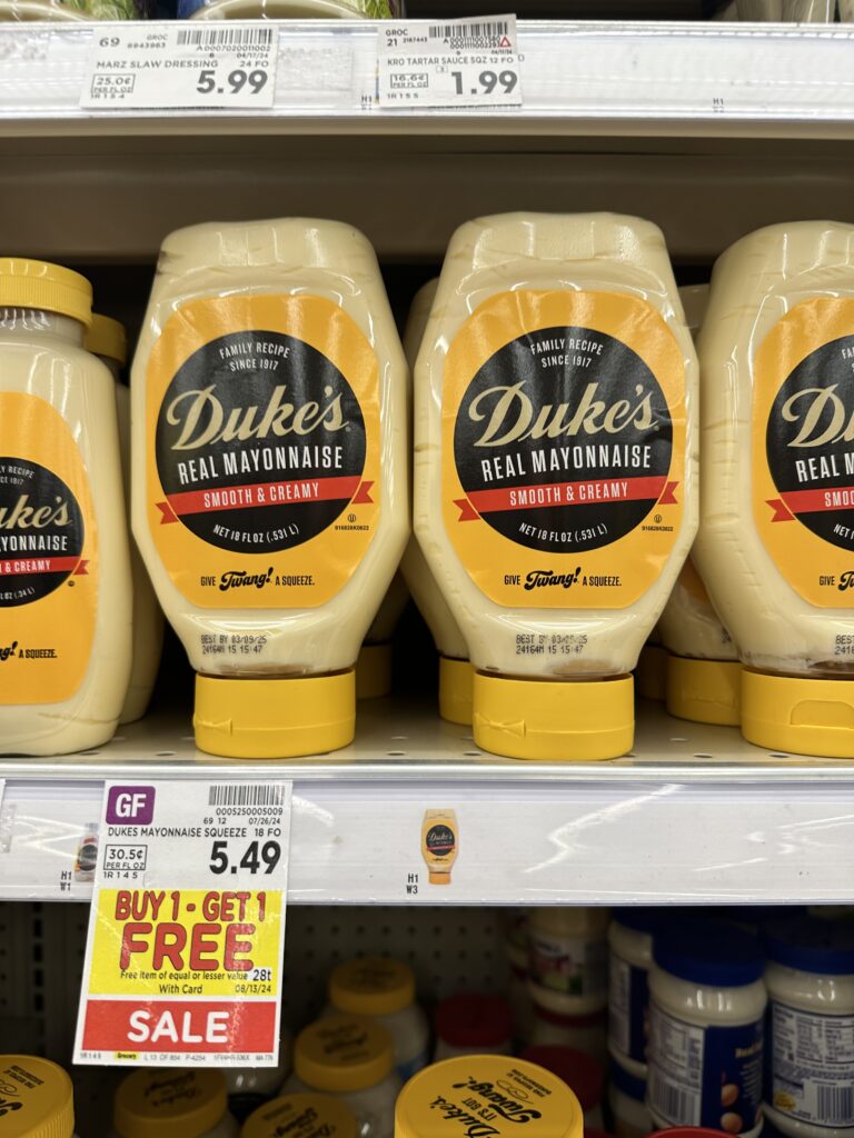 Duke's Mayo Kroger Shelf Image