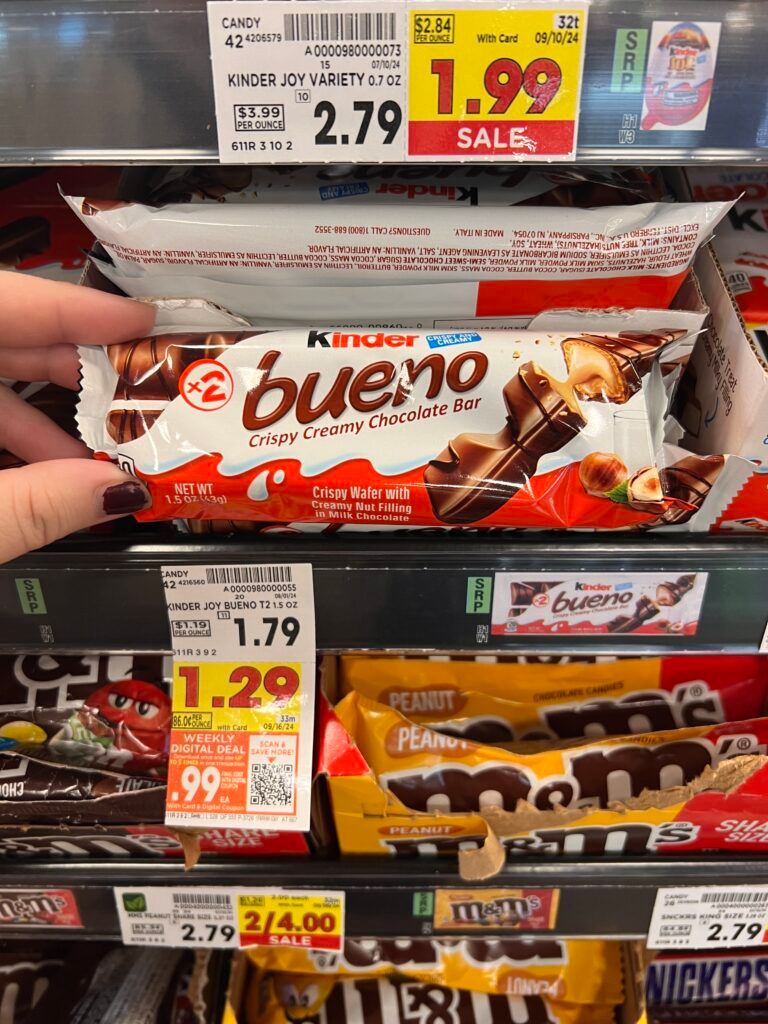 kinder bueno kroger shelf image