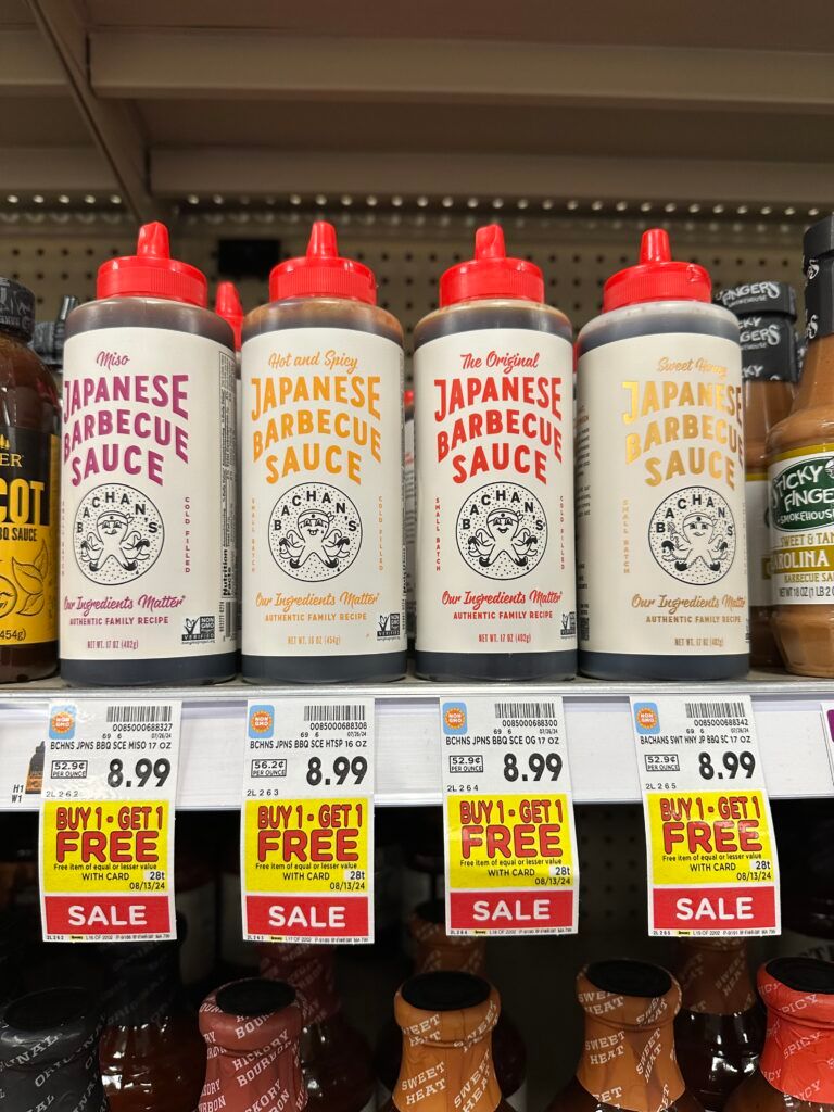 Bachan's Japanese BBQ Sauce Kroger Shelf Image