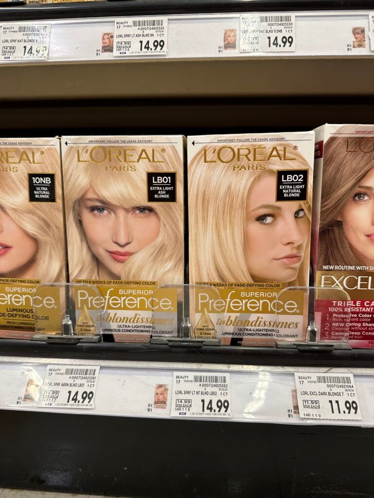 L'Oréal Paris Preference hair color kroger shelf image