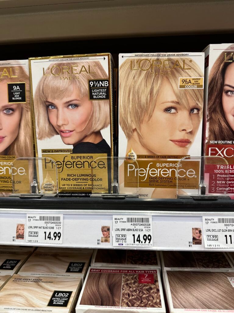 L'Oréal Paris Preference hair color kroger shelf image