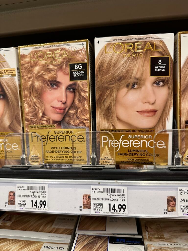 L'Oréal Paris Preference hair color kroger shelf image