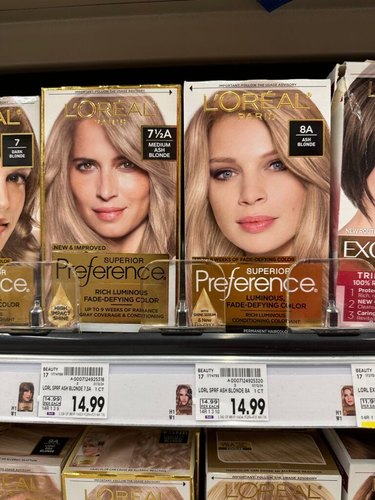 L'Oréal Paris Preference hair color kroger shelf image