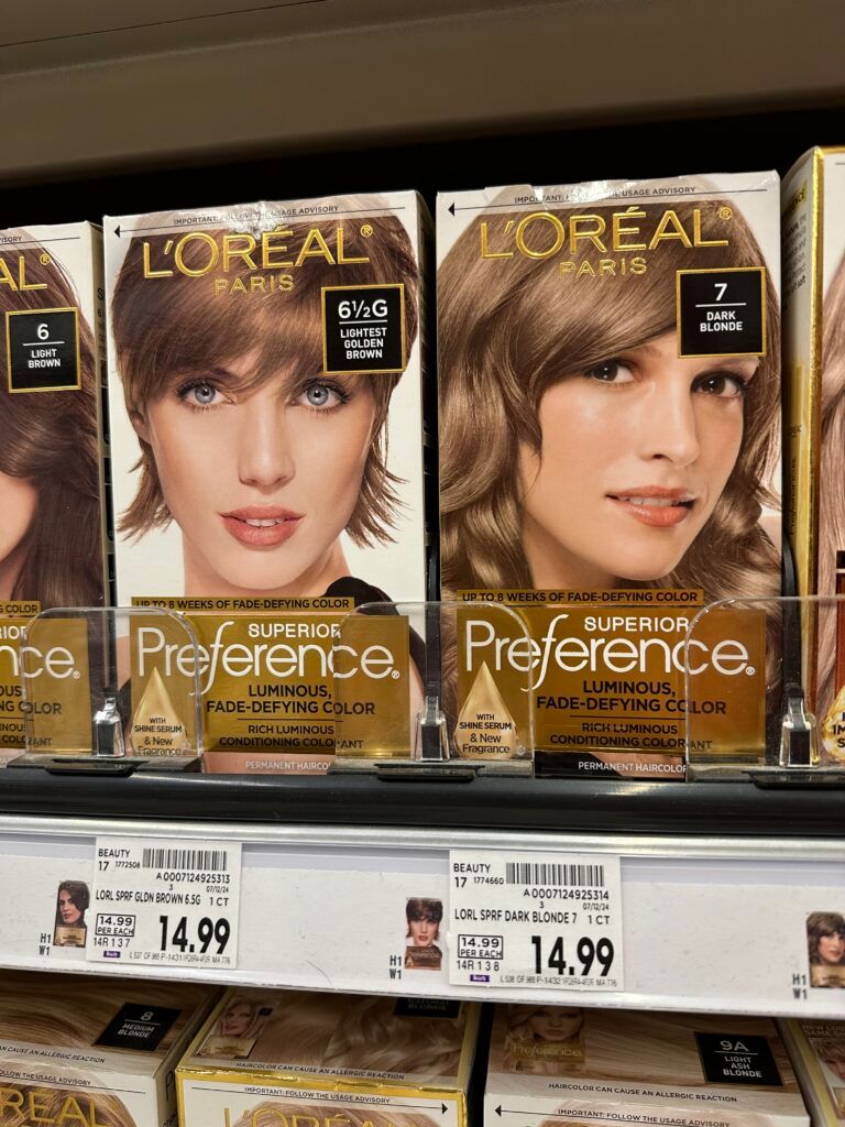 L'Oréal Paris Preference hair color kroger shelf image