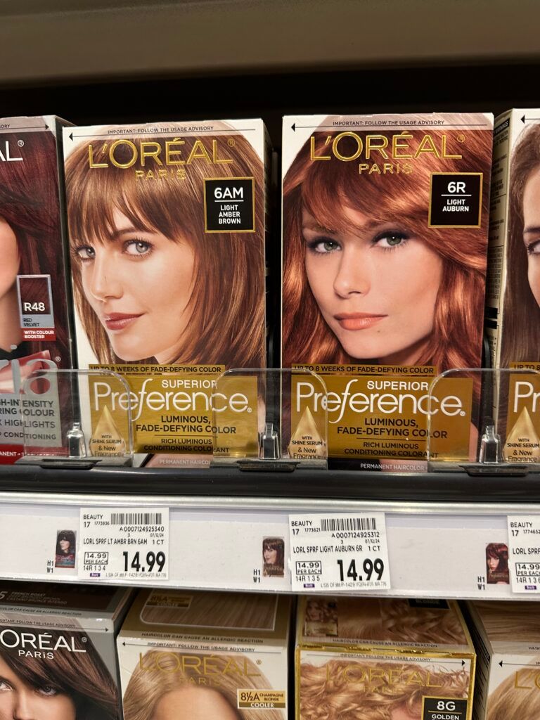 L'Oréal Paris Preference hair color kroger shelf image