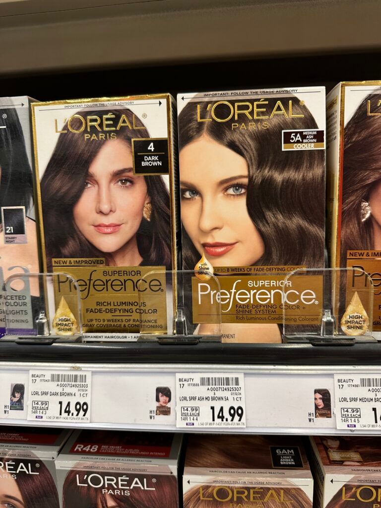 L'Oréal Paris Preference hair color kroger shelf image