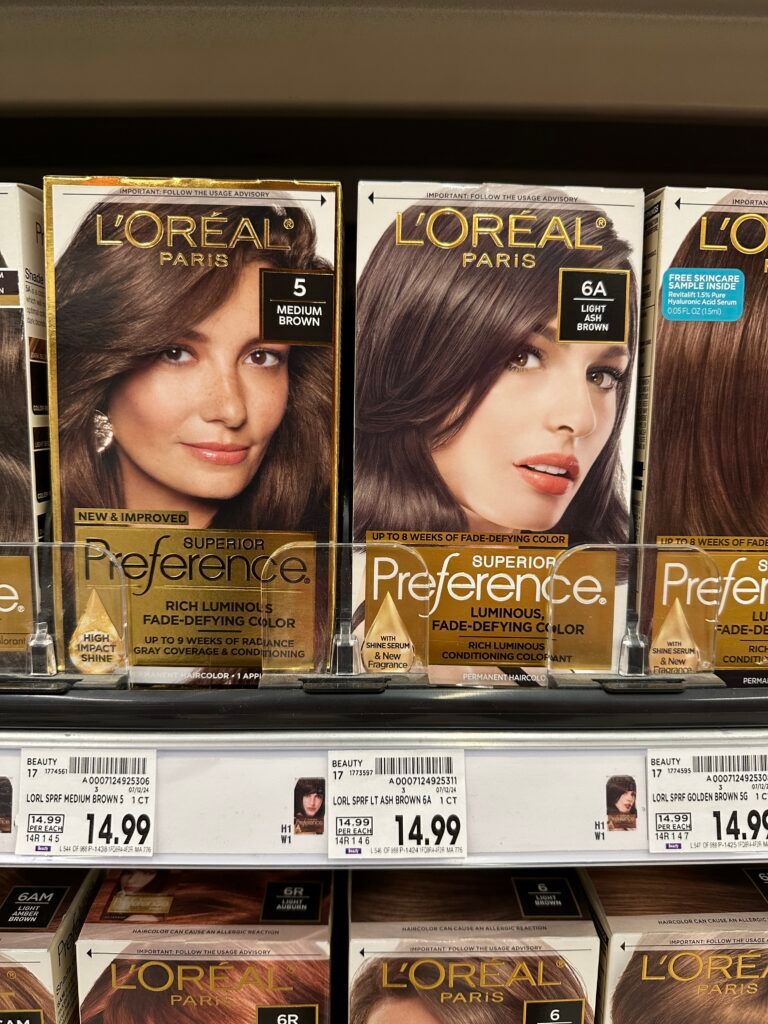 L'Oréal Paris Preference hair color kroger shelf image