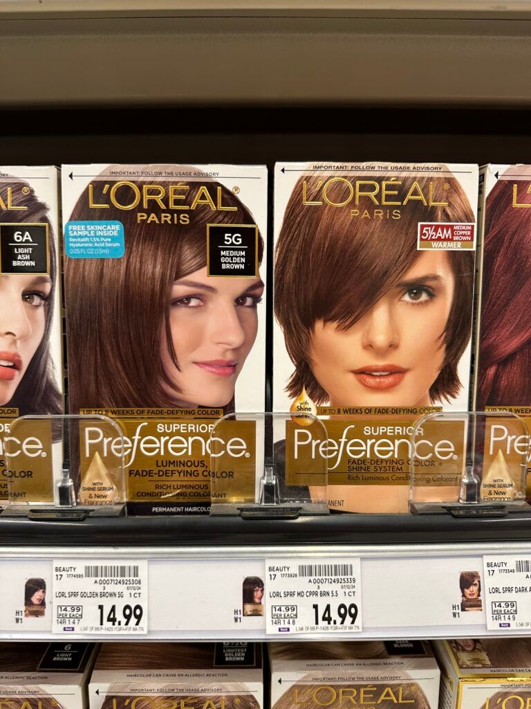 L'Oréal Paris Preference hair color kroger shelf image