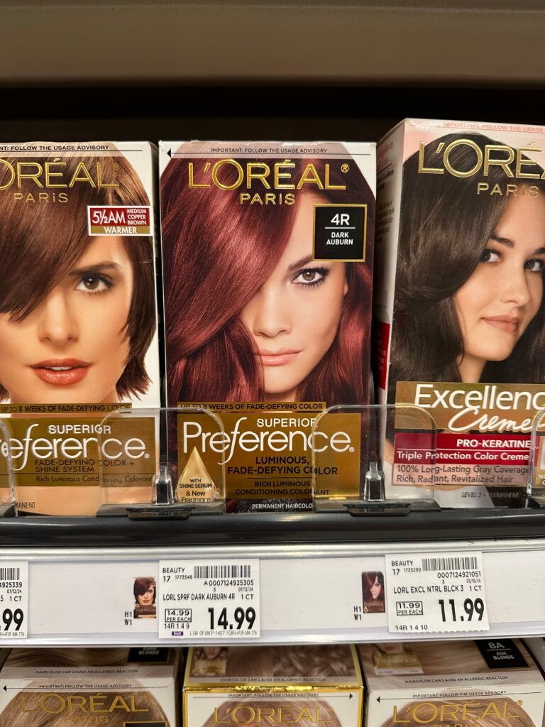 L'Oréal Paris Preference hair color kroger shelf image