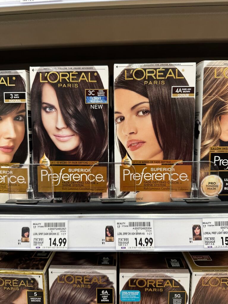 L'Oréal Paris Preference hair color kroger shelf image